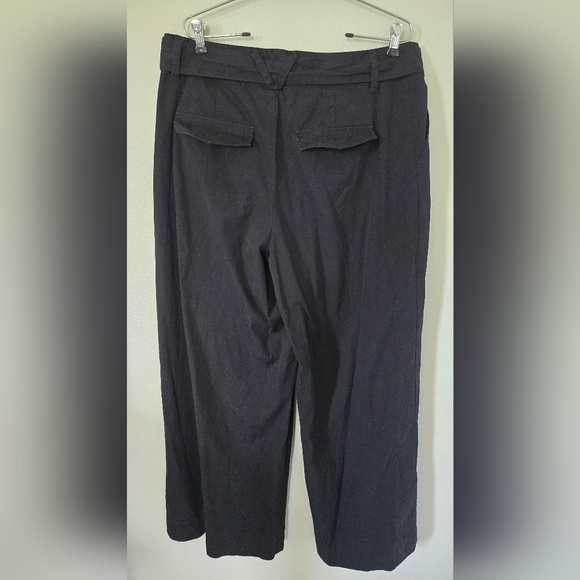Who What Wear Black Wide Leg Trousers Size 16 - Picture 2 of 6